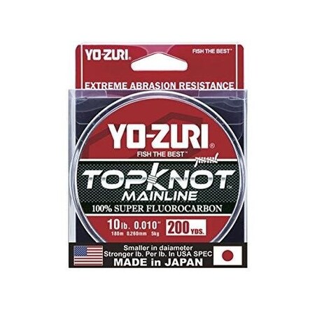 Yo-Zuri Topknot Fluorocarbon Line 10Lb 200Yd Clear Boxed TKML10LBNCL200YD